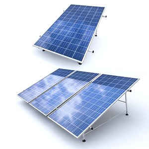 3D solar panel