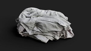 cloth fabric folded pile 3 PBR photogrammetry 3D model