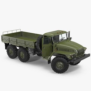 3D ural 4320 soviet cargo truck