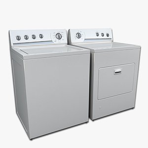 Lavadora y secadora de carga superior Modelo 3D $39 - .max .obj .fbx .3ds -  Free3D