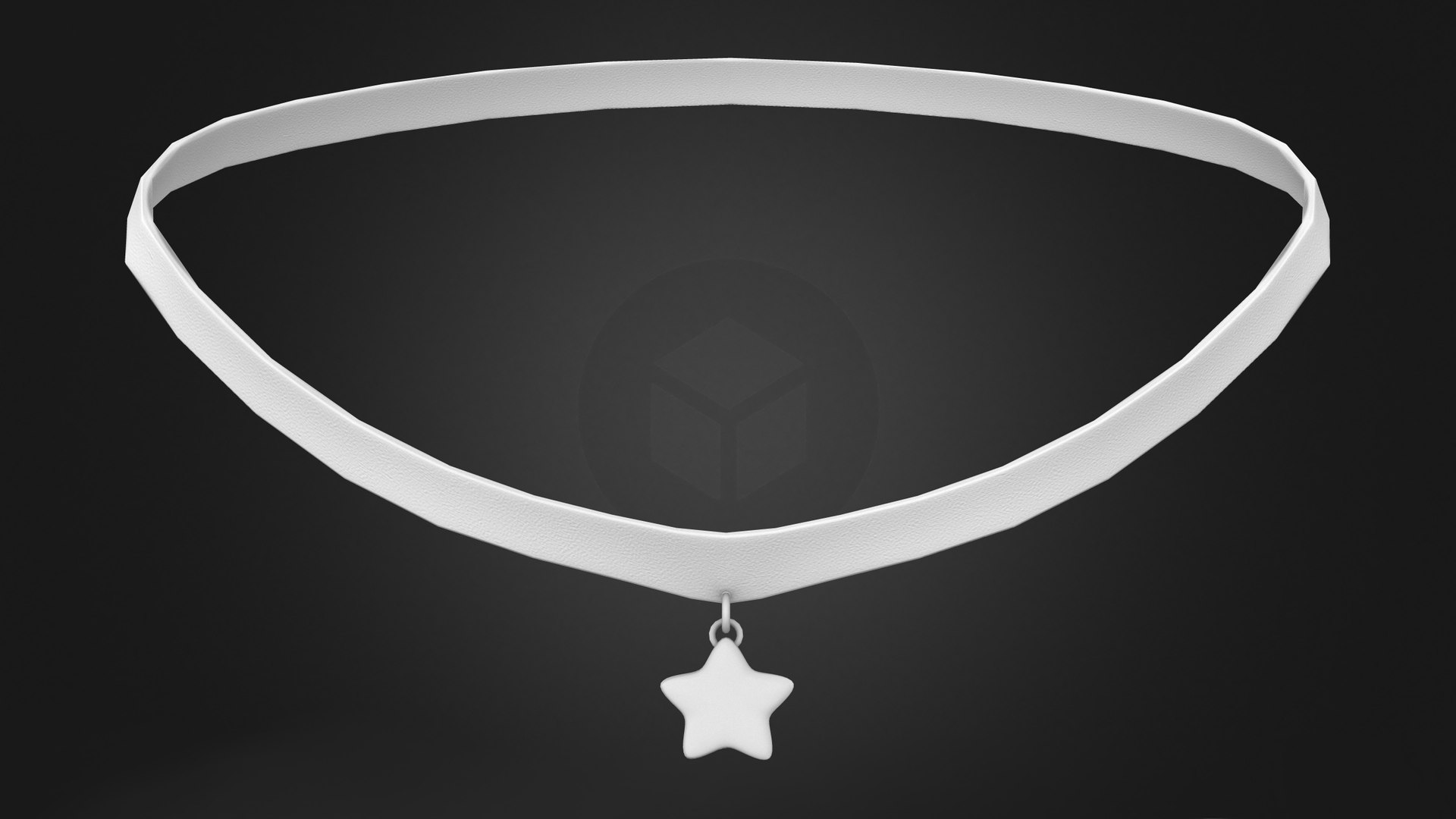 3D Star Pendant Collar Necklace model TurboSquid 2073573