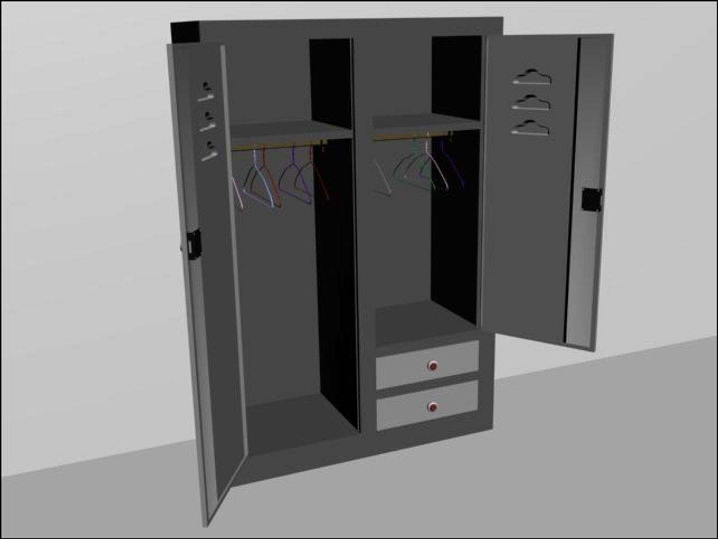 3d Model Of Closed