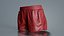 Shorts esportivo de couro remasterizado