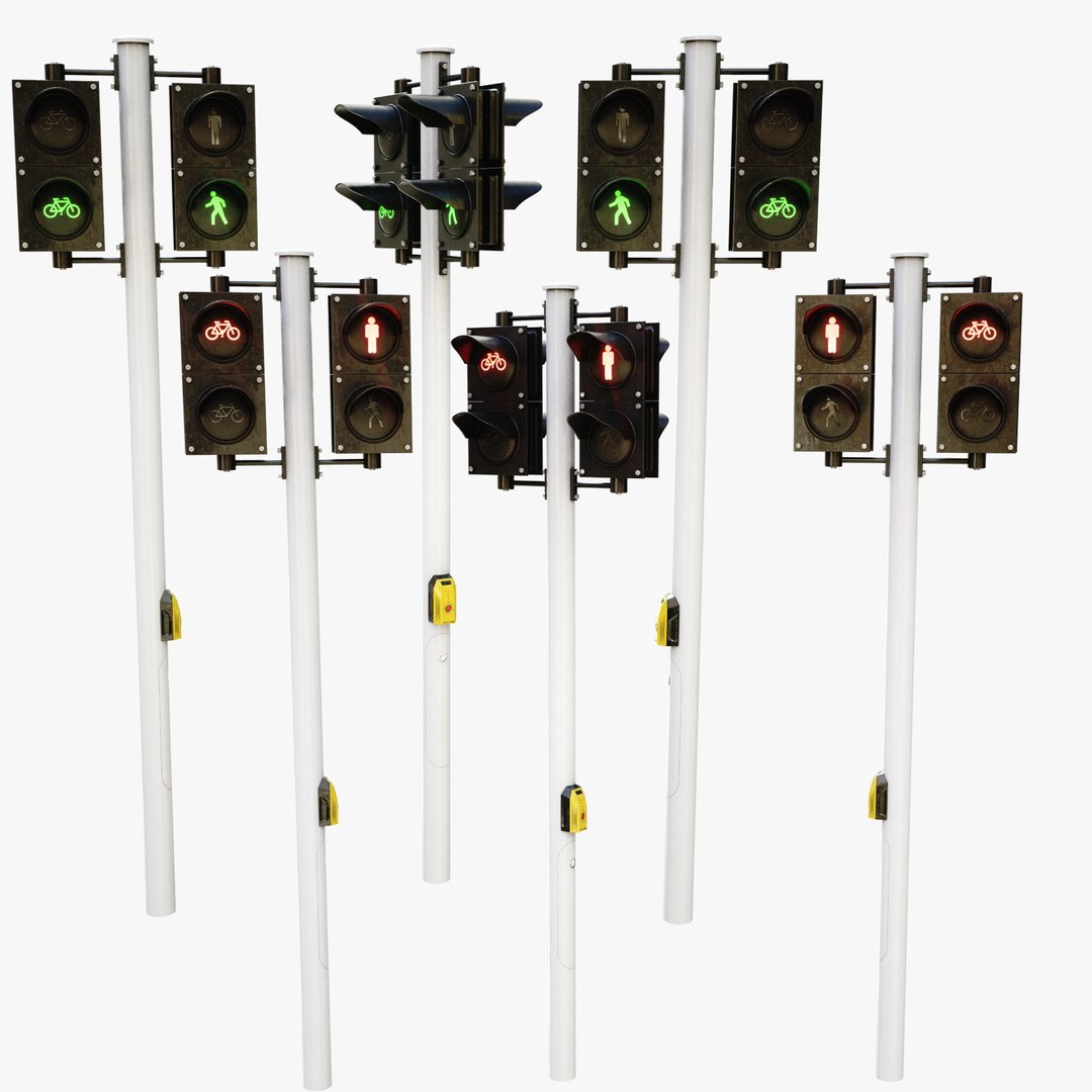 Pedestrian Signaling Model - TurboSquid 1275329
