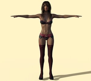 obj beautiful female