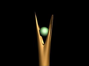 free weapon staff 3d model