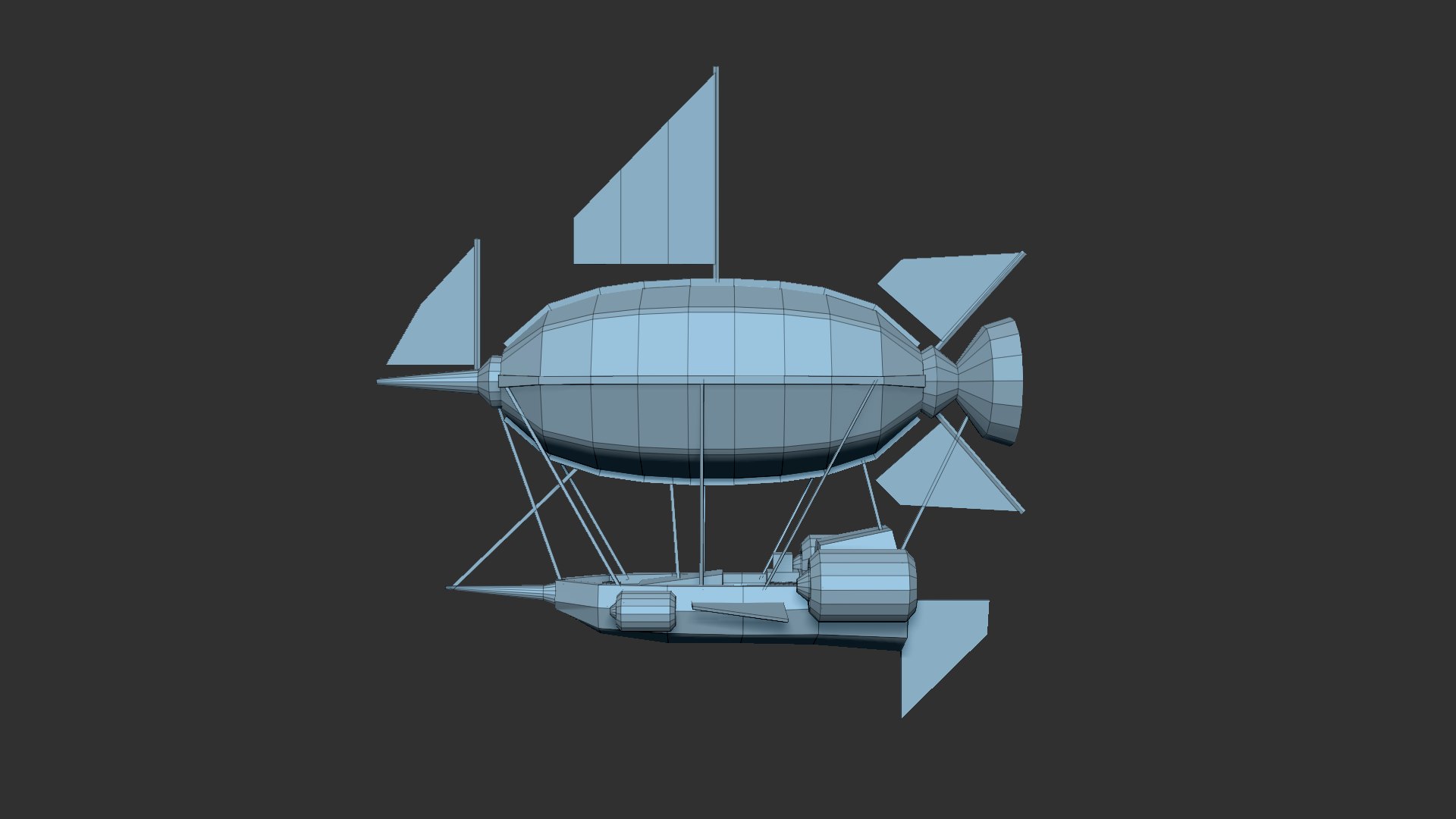 Steampunk Airship - Aircraft Model - TurboSquid 1696446