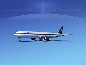 3d model boeing 777-300
