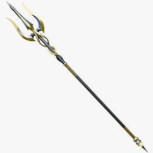 Fantasy Trident 02 All PBR Unity UE Textures Included