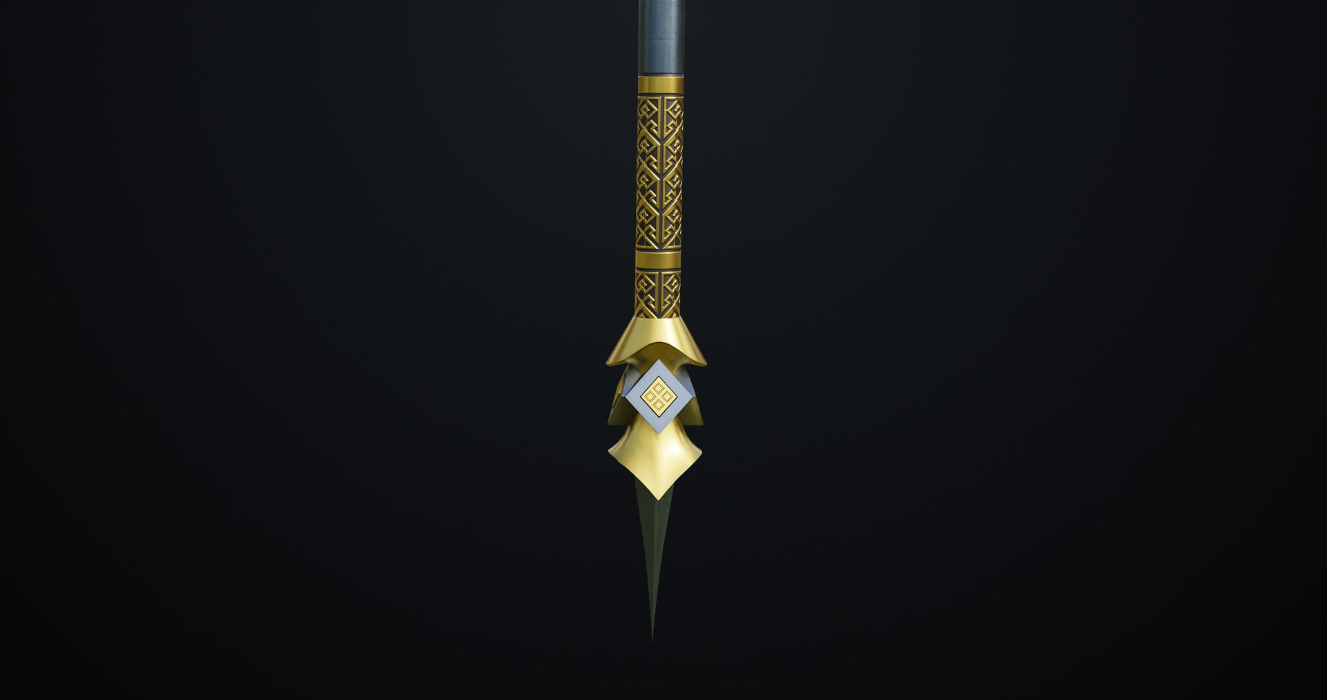 Fantasy Trident 02 All PBR Unity UE Textures Included 3D Model ...