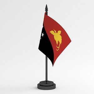 Table Flag Papua New Guinea 3D model