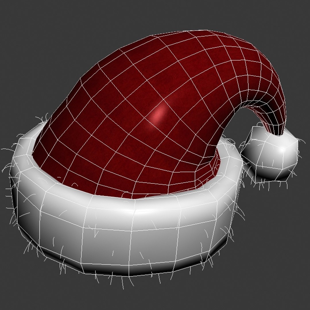 3d Santa Hat Model