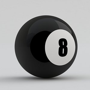 3D Pool Snooker Ball 8