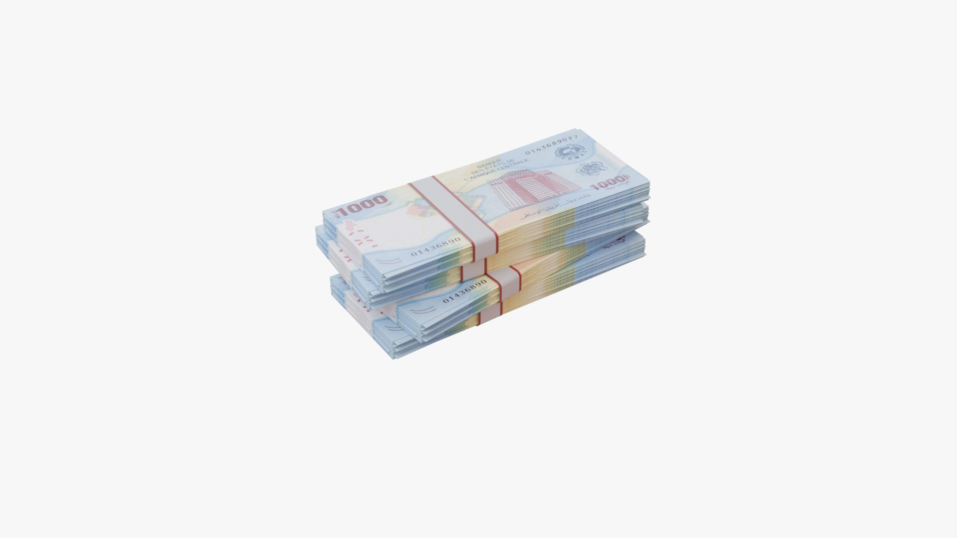 3D 1000 Central African CFA Franc XAF - TurboSquid 2536954