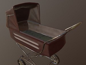 old baby carrige detached model