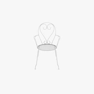 3D armchair iron model
