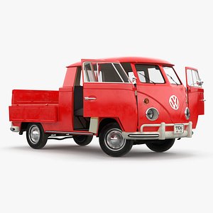 Volkswagen Type 2 Pickup Truck Rigged