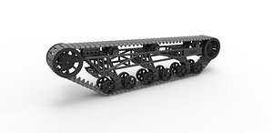 Diecast Track chassis Scale 1 to 25 3D