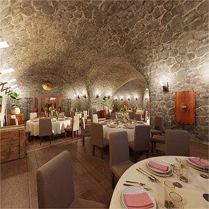 3D Restaurant Cellar