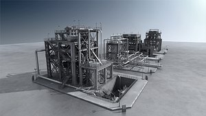 Metal Refinery 02 3D model