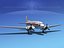 3d model dc-3 douglas air