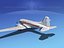 3d model dc-3 douglas air