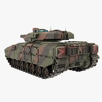 Futuristic Sci-Fi Tank Stealth Military Vehicle PBR Camo