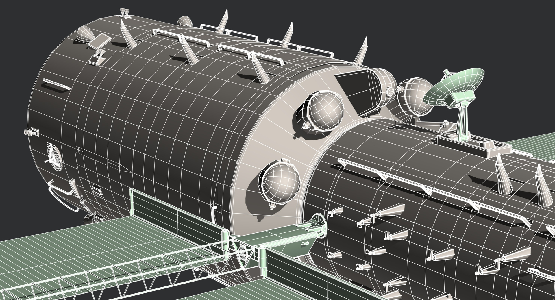 3D Tianhe Space Station model - TurboSquid 1737040