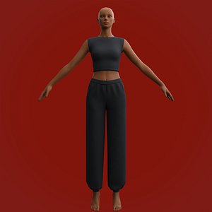 Female Loungewear - 3D clothing 3D model
