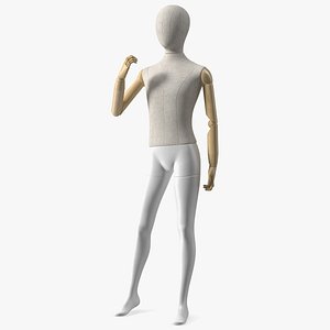 3D Flexible Child Mannequin Standing Pose model