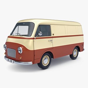 Generic Vintage Cargo Van A 3D model