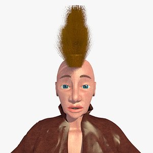 realistically mohican punk jill c4d