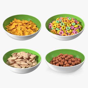 Bowl of Breakfast Cereals Collection 2 3D