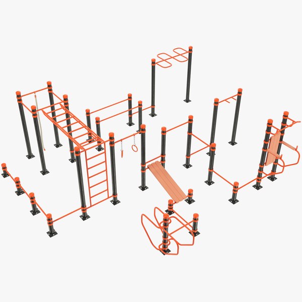 Street Workout Equipment V7 3D model