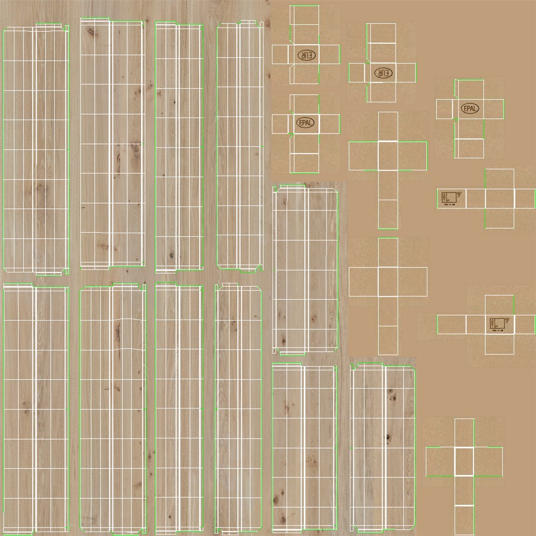3D Pallet model - TurboSquid 2164990