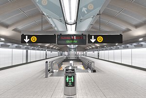 Subway Station with Car