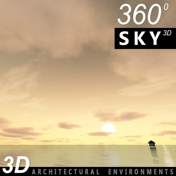 3d model sky clouds