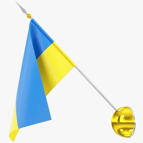 3D model Ukrainian Flag V10
