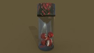 Watchers Vessel of a Jar Filled with Human Eyes 3D model