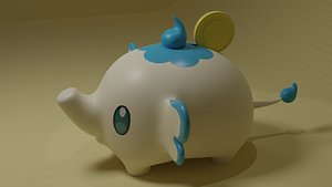 Piggybank Teafant Palworld 3D
