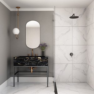 3D bathroom sink furniture