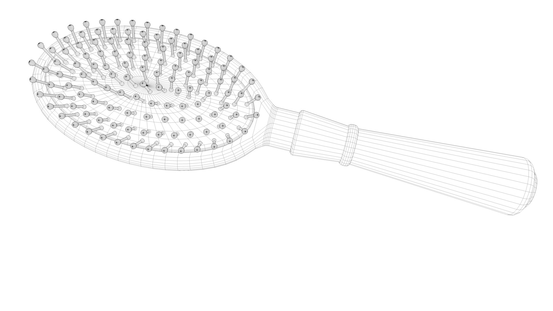 Natural Bristle Brush 3D TurboSquid 2031049