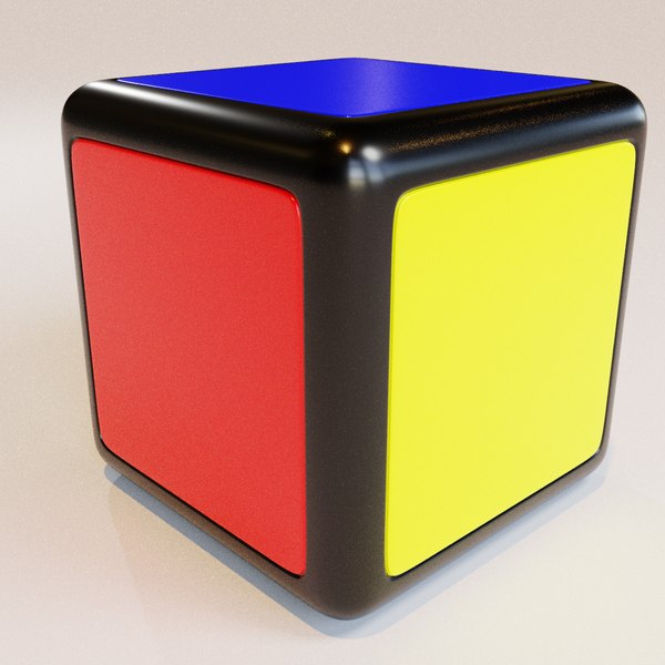 toy rubiks cube 1x1x1 3D model