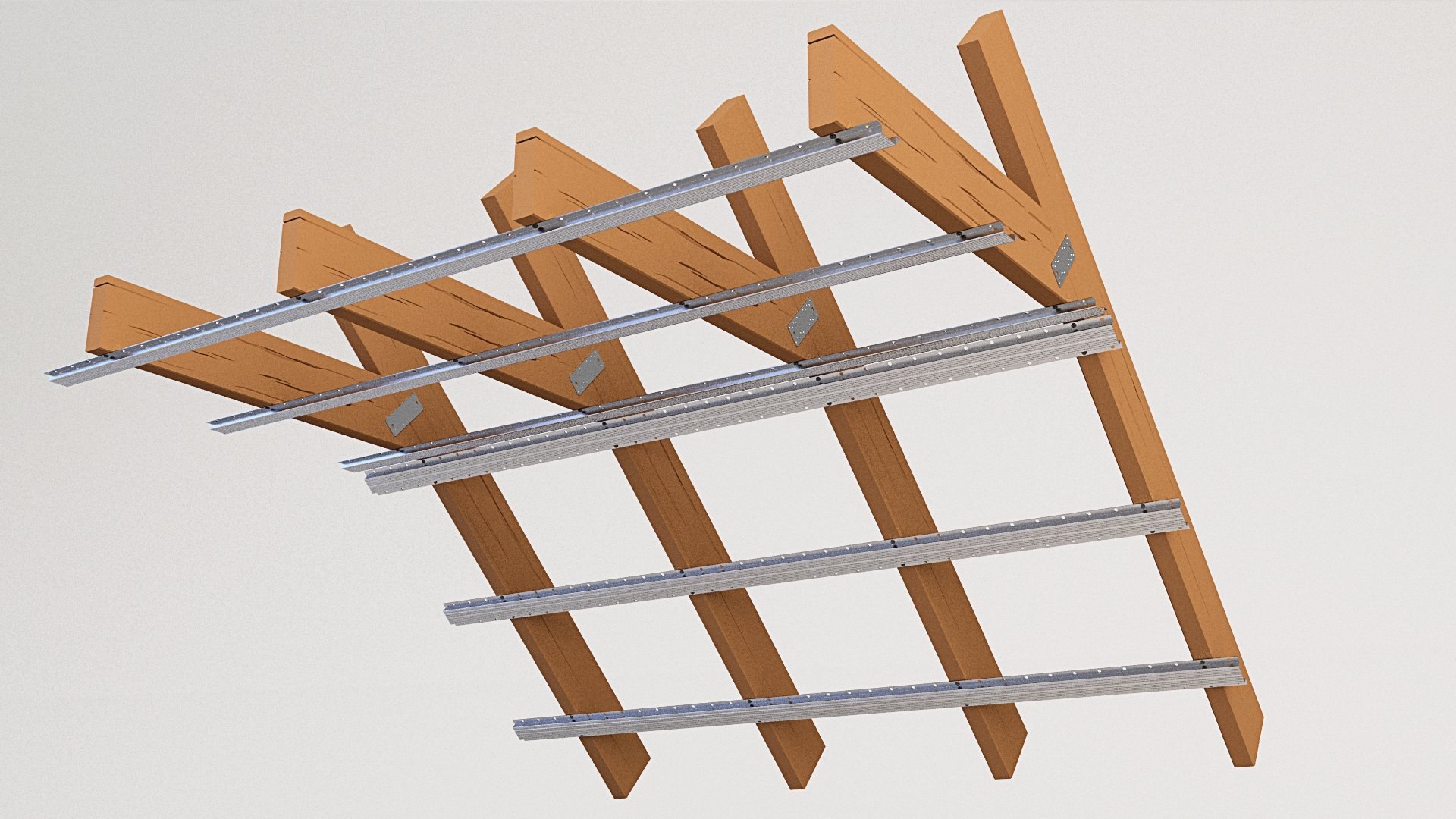 3D Attic Beam - TurboSquid 1529204
