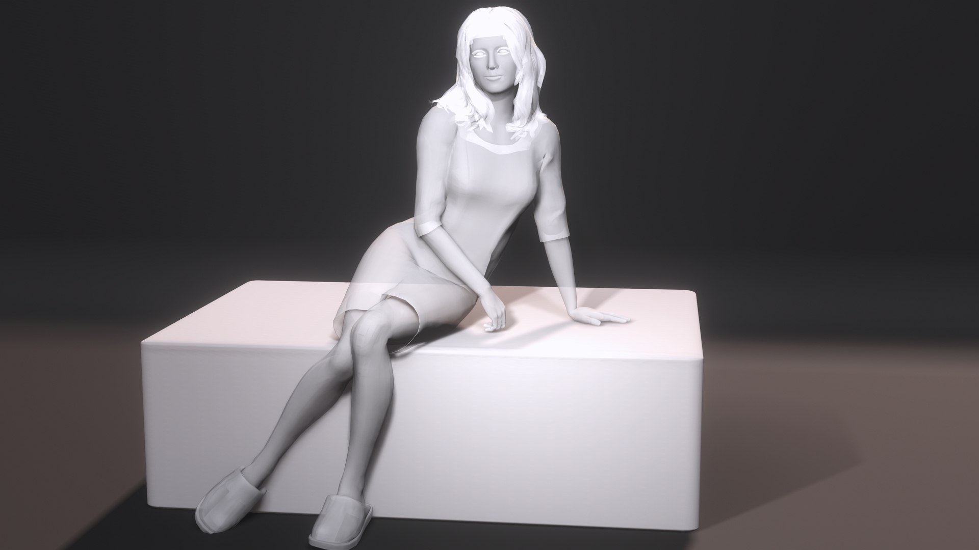 3D Realistic 3D Female Character - Fashionable Outfit And Pose Ready ...