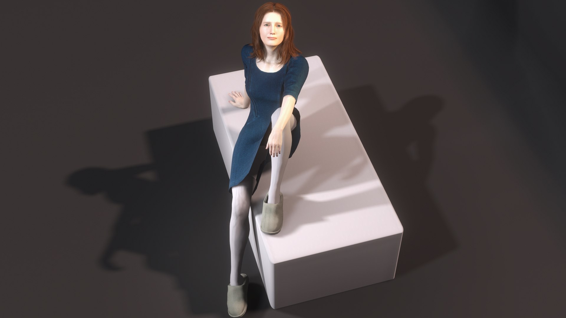 3D Realistic 3D Female Character - Fashionable Outfit And Pose Ready ...