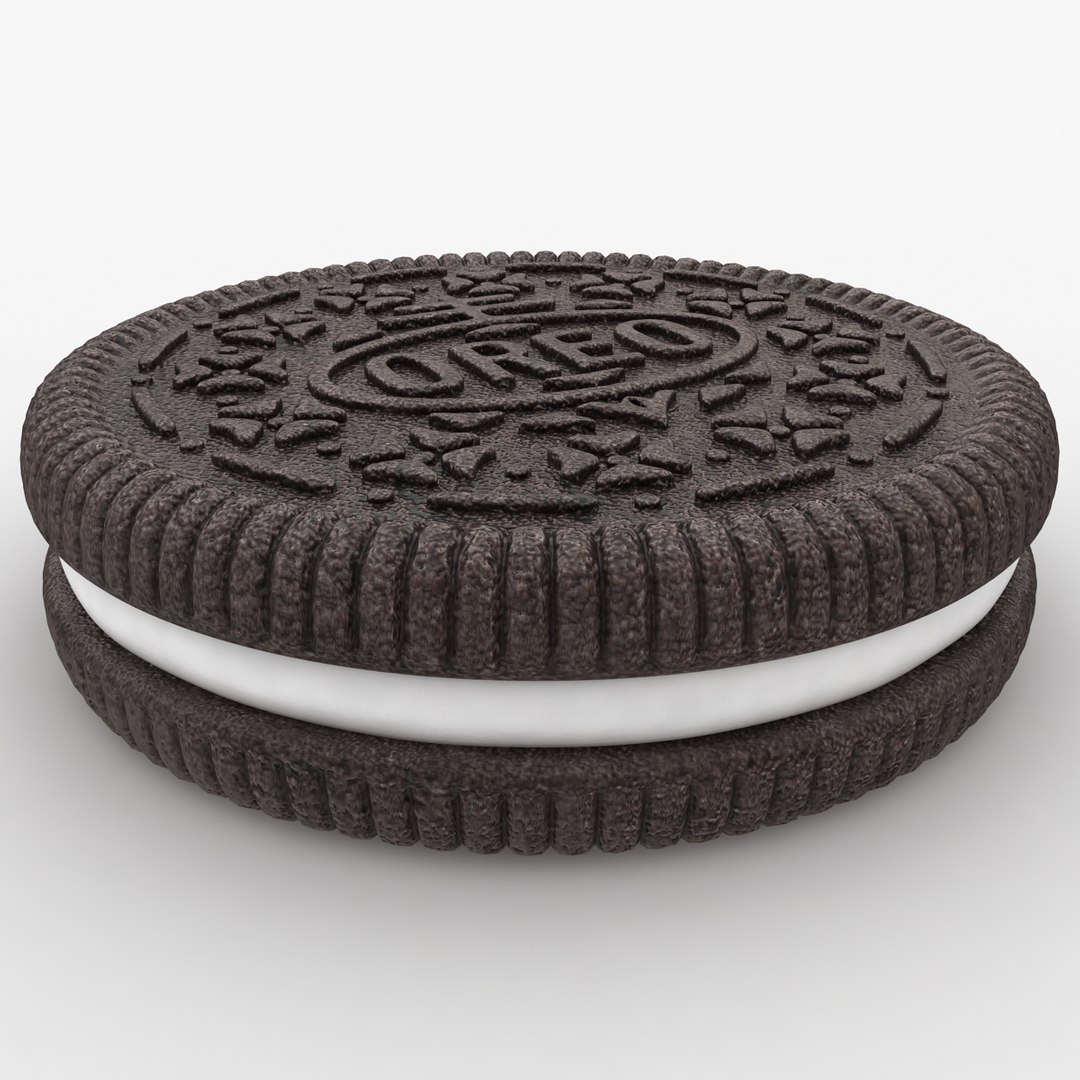 Realistic Oreo Cookie Obj