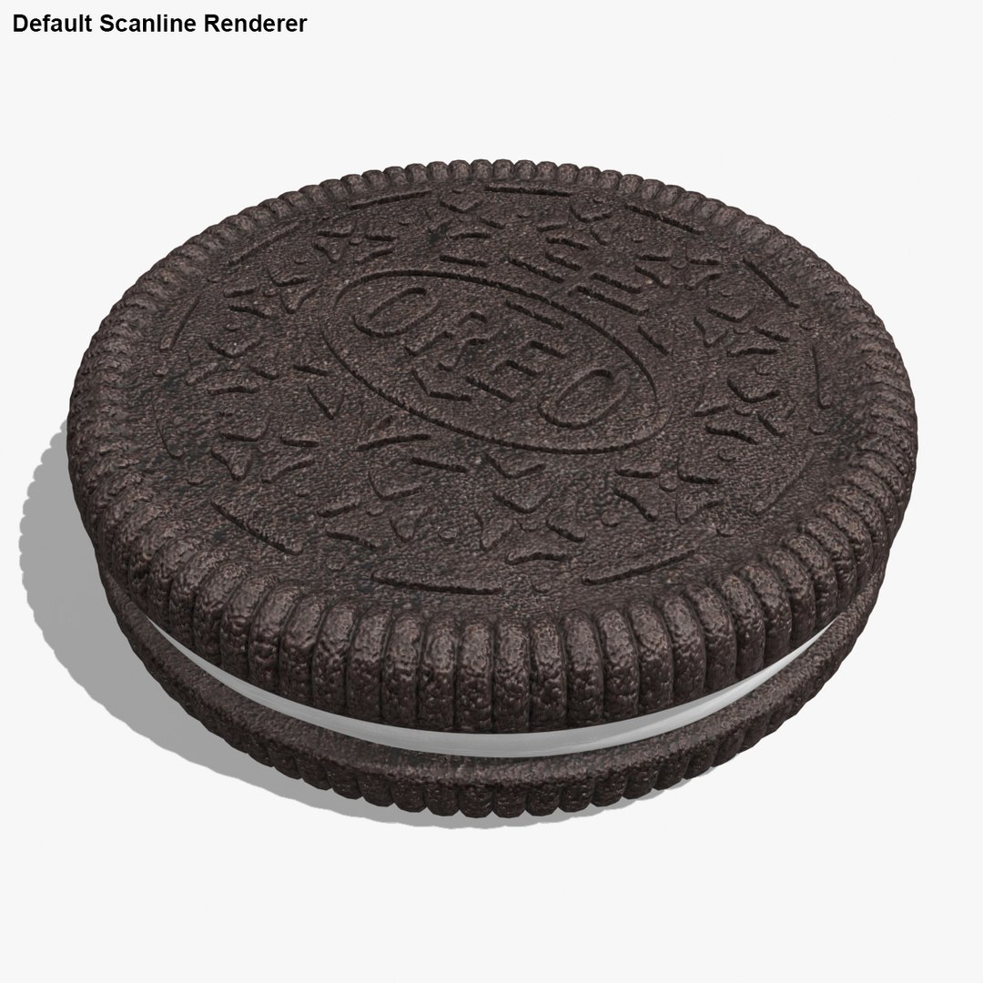 Realistic Oreo Cookie Obj
