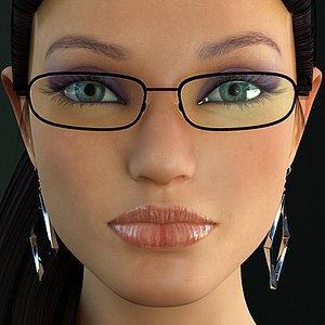 linda 5 rigged realistic female 3d model