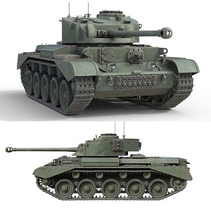 3D model Comet 1 A34 British Cruiser Tank